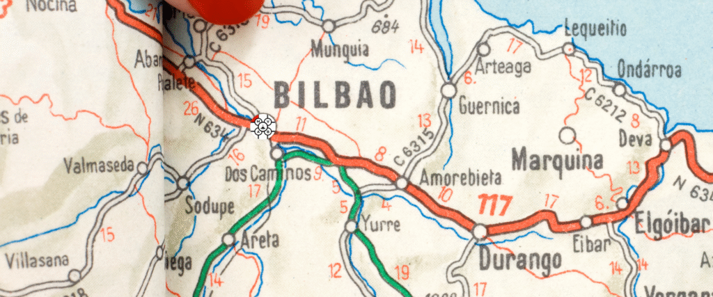 7 lugares que tienes que visitar si vienes a Bilbao 1 Bilbao en el mapa